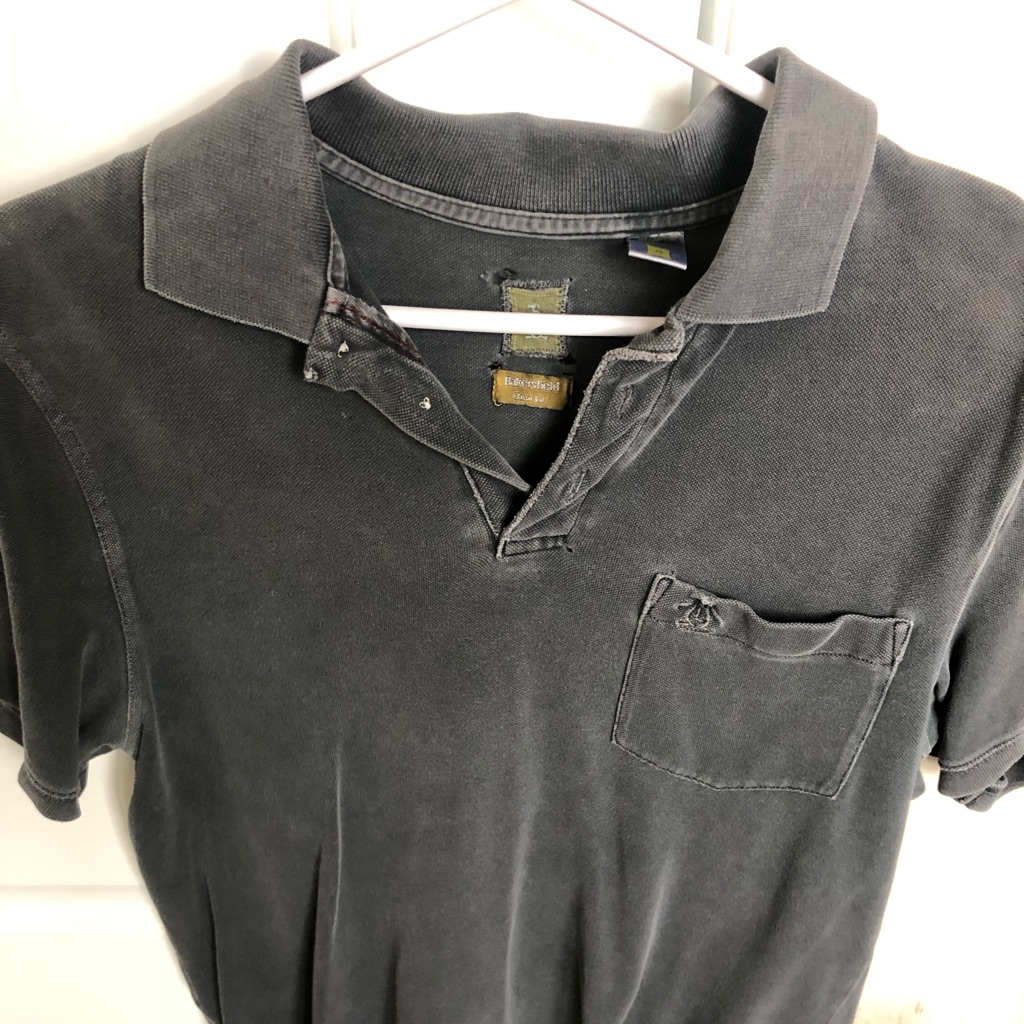 Original Penguin Black Broken In Polo